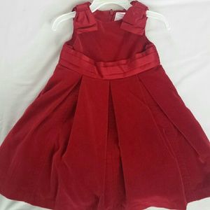 Gymboree baby girl velvet dress